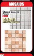 Glass & Ceramic Mosaics-Per Sheet