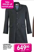 Legend Mens Button Down Coat