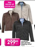 Legend Mens Bonded Shearling Jacket-each