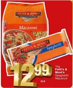 Fatti's & Moni's Spaghetti/Macaroni-1kg elk