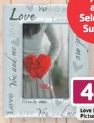 Love Script Picture Frame