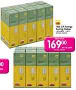 Radiant CFL Energy Saving Globes 14W-Per 10 Pack