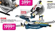 Ryobi 2000W 254mm Sliding Mitre Saw-Each