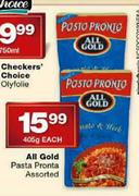 All Gold Pasta Pronta Assorted-405gm