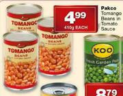 Pakco Tomango Beans In Tomato Sause-410gm