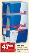 Red Bull Energy Drink Regular/Sugar Free-4X250ml