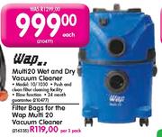 Filter Bags For The Wap Multi20 Wet & Dry Vacuum Cleaner