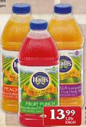 Hall's Concentrated Fruit Drink Blend-1.25Ltr Each