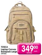 Tosca Laptop Canvas Backpack Large Each 