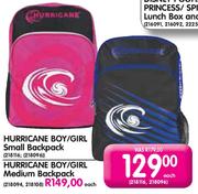 Hurricane Boy/Girl Small Backpack Each 