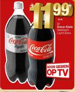 Coca-Cola Gewoon/Light/Zero-2L Elk