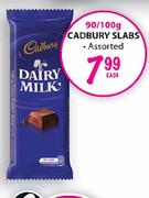 Cadbury Slabs Assorted-90/100g Each 