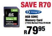 Integral 8GB SDHC Memory Card