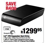 Seagate 3.5" 2TB Expansion Hard Drive