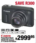 Canon PowerShot Black SX240 HS Camera