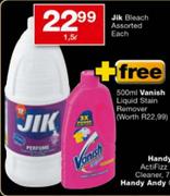 Jik Bleach Assorted-1.5l