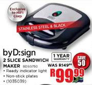 ByD:sign 2 Slice Sandwich Maker
