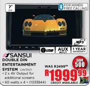 Sansui Double Din LCD Entertainment System-7"