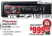 Pioneer USB/CD/MP3 Player