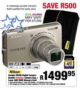 Nikon Coolpix Digital Camera Bundle-S6200