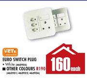 Veti Euro Switch Plug Other Colours-Each
