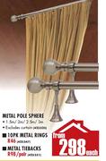 Metal Pole Sphere 10PK Metal Rings-Each 