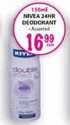 Nivea 24HR Deodorant-150ml