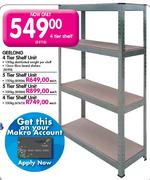 Geelong 5 Tier Shelf Unit-150kg