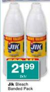 Jik Bleach Banded Pack-2x1l Each