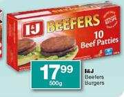 I&J Beefers Burgers-500g