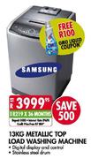 Samsung Metallic Top Load Washing Machine-13kg