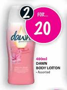 Dawn Body Lotion-2 x 400ml