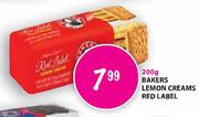 Bakers Lemon Creams Red Label-200gm