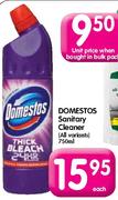 Domestos Sanitary Cleaner-750ml Each