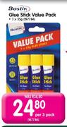 Bostik Glue Stick Value Pacck-3 x 25g