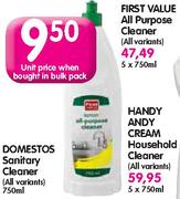 First Value All Purpose Cleaner-5 x 750ml