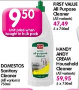 First Value All Purpose Cleaner-750ml Each