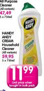 Handy Andy Cream Household Cleaner-5 x 750ml