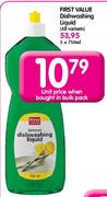 First Value Dishwashing Liquid-5 x 750ml