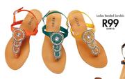 Ladies Beaded Sandals