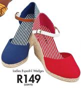 Ladies Espadril Wedges