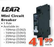 Lear Mini Circuit Breaker-20AMP Each