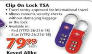 Yale Clip On Lock TSA-Each