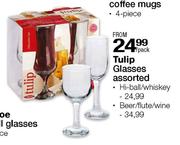 Tulip Glasses Assorted Hi-Ball/Whiskey-Pack