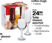 Tulip Glasses Assorted Beer/Flute/Wine-Pack