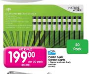 Plastic Solor Garden Lights-Per 20 Pack