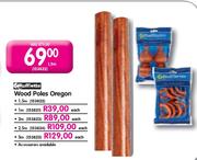 Rufflette Wood Poles Oregon-3m Each