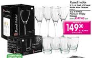 Russell Hobbs 2 x 4 Pack of Classic white Wine Glasses