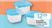 Disposable Foodsaver Set-3 Piece