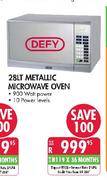 Defy Metallic Microwave Oven-28Ltr